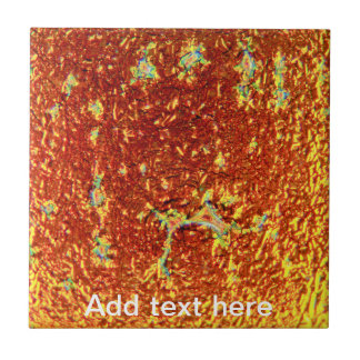 Gold fused glass tile