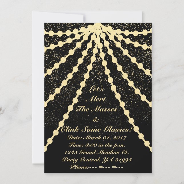 Gold Gala Invitation (Front)