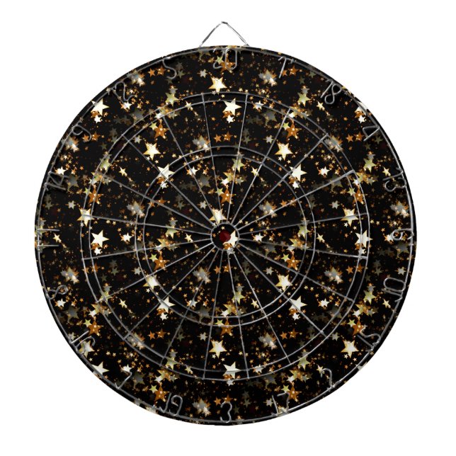 gold galaxy dartboard (Front)