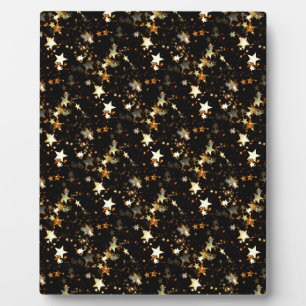 gold galaxy plaque