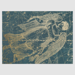 Gold Galaxy Star Map Series Design 11 Tissue Paper