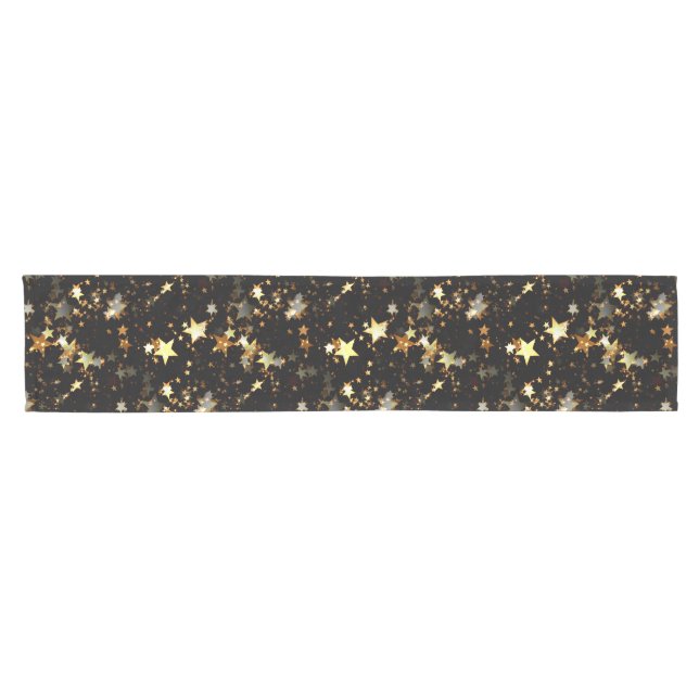 gold galaxy table cloth runner tablerunner (Horizontal)