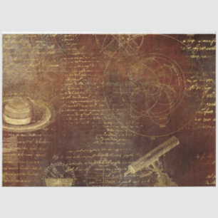 Gold Galileo Series Design 9 Tissue Paper