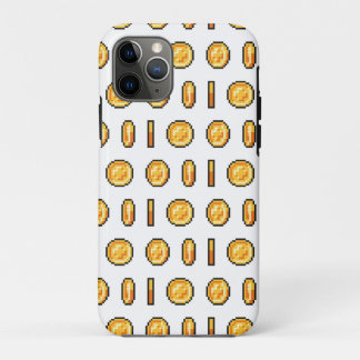 Gold Gaming Coin 8-Bit Pixel Style Pattern Case-Mate iPhone Case