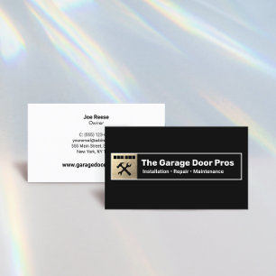 Gold Garage Door Installation & Repair Business Card