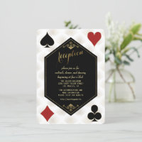 Gold Gatsby Casino Art Deco Wedding Reception
