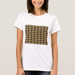 gold gatsby chevron T-Shirt