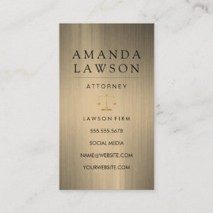 Gold Gavel Logo Court Room Law Appointment Card