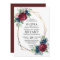 Gold Geo Navy Burgundy Floral Wedding