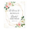 Gold Geometric Blush Floral Bridal Shower Sign