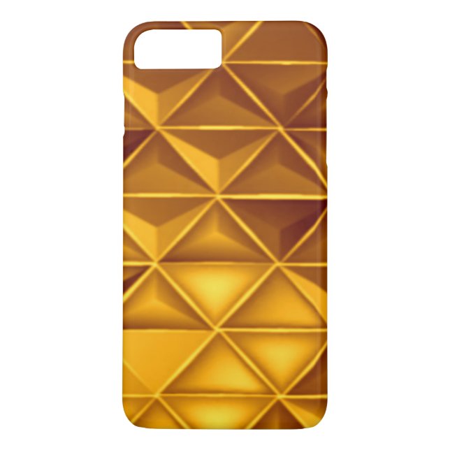 Gold Geometric Design Phone Case (Back)