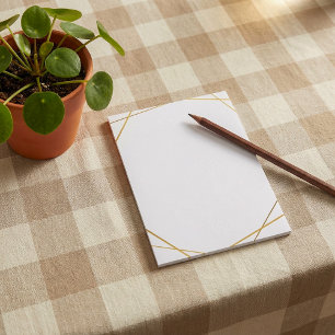 Gold geometric gold effect  notes