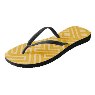 Gold Geometric Jandals