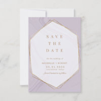 gold geometric marble Photo Save The Date