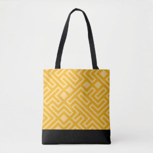 Gold Geometric  Tote Bag