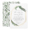 gold geometric watercolor greenery