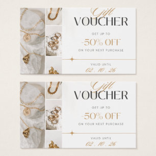 Gold Gift Voucher Profile Card