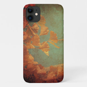 Gold gingko tree oriental green elegant  Case-Mate iPhone case