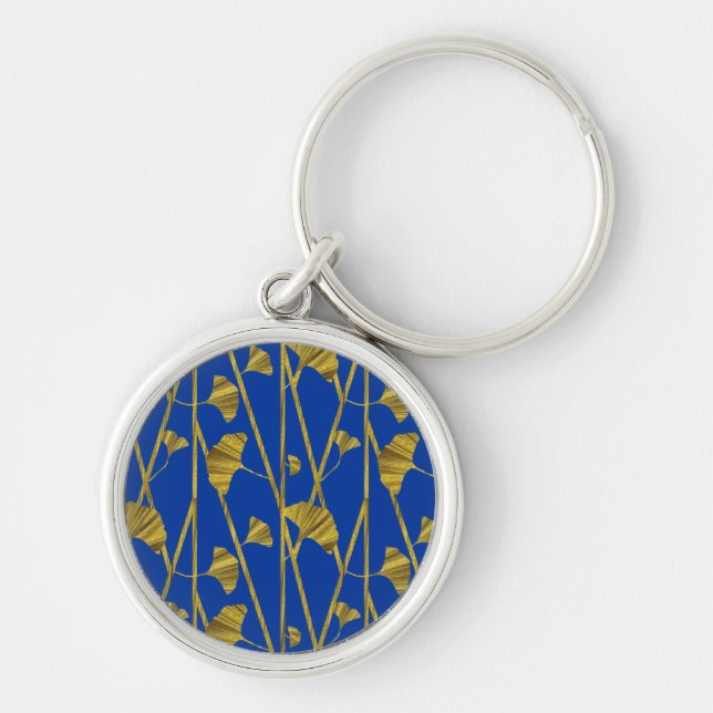 gold ginkgo key ring (Front)