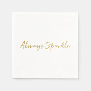 Gold Glam Always Sparkle Napkin