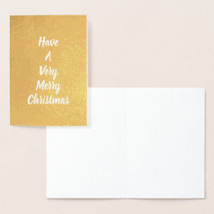 Gold Glam Christmas Personalised Card
