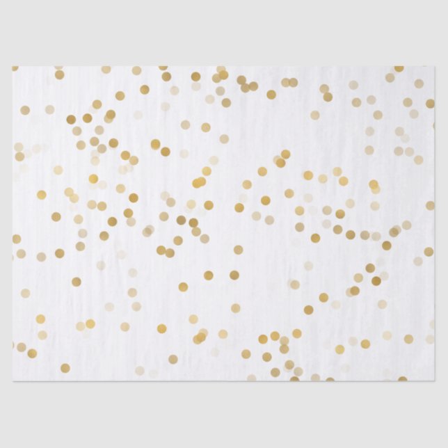 Gold Glam Confetti Tissue Paper (Front)
