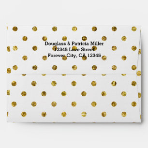Gold Glam Dots Envelope
