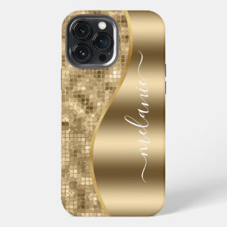 Gold Glam Glitter Case-Mate iPhone Case