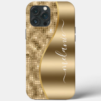 Gold Glam Glitter Case-Mate iPhone Case