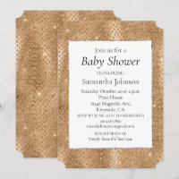 Gold Glam Glitter Snake Skin