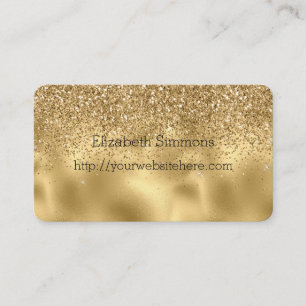 Gold Glam Glitz Glitter Business Card