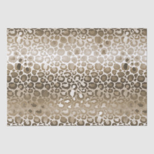 Gold Glam Leopard Animal Print  Tissue Paper