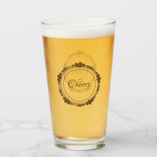 Gold glass cup