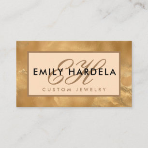 Gold Glass Effect Professional Business Card