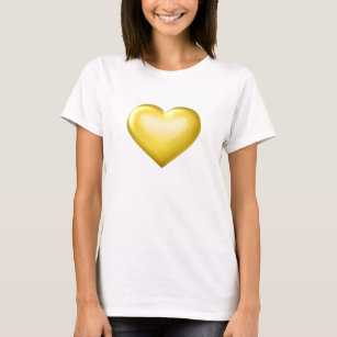 Gold glass heart T-Shirt
