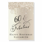 Gold Glitter 60th Birthday Party