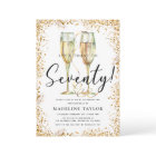 Gold Glitter 70th Birthday Party