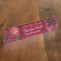 Gold Glitter and Red Glam Roses