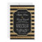 Gold Glitter Art Deco 1920s Wedding Invitation
