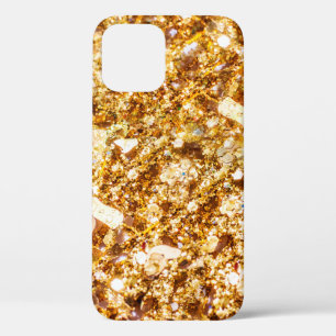 Gold glitter background iPhone 12 case