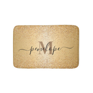 Gold Glitter Bath Mat