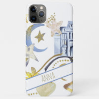 *~*  Gold Glitter  Blue Moon Stars Heart Castle