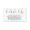 Gold Glitter Book Request - Baby Shower Invitation
