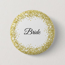 Gold Glitter. Bride.