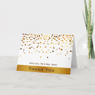 Gold Glitter Budge Confetti Sparkles Thank You