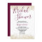 Gold Glitter Burgundy Bridal Shower Invitation