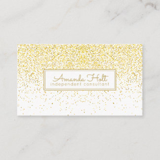 Gold Glitter Business Card