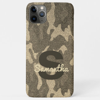 Gold Glitter Camouflage Personalised Truck Decor Case-Mate iPhone Case