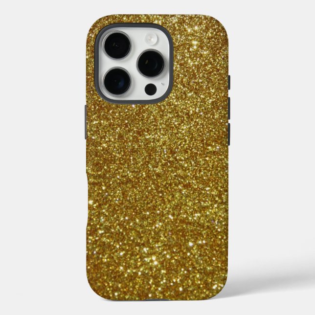 Gold Glitter Case-Mate iPhone Case (Back)