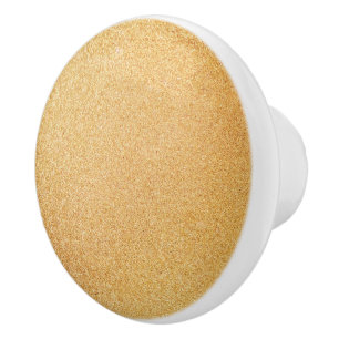 Gold Glitter Ceramic Knob